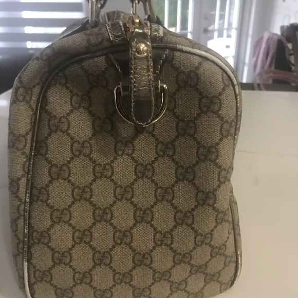 Authentic Gucci Boston Monogram GG Bag - Picture 4 of 14